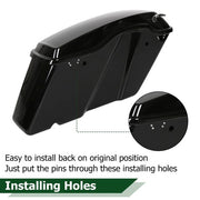 DURAFORCE Hard Saddlebags Bag W/ Conversion Brackets For Harley Heritage Softail 1986-2017