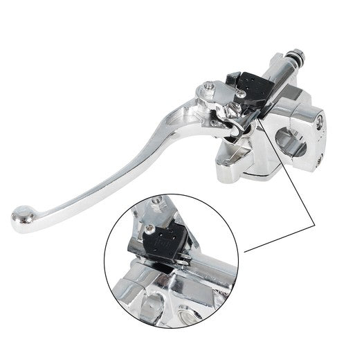 DURAFORCE 1" HANDLEBAR HYDRAULIC BRAKE & CLUTCH MASTER CYLINDER L&R CHROME
