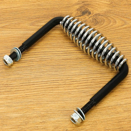 DURAFORCE 5" Spring Handle w/Mounting Bracket Tool For BBQ Grill Wood Furnace Stove Smoker