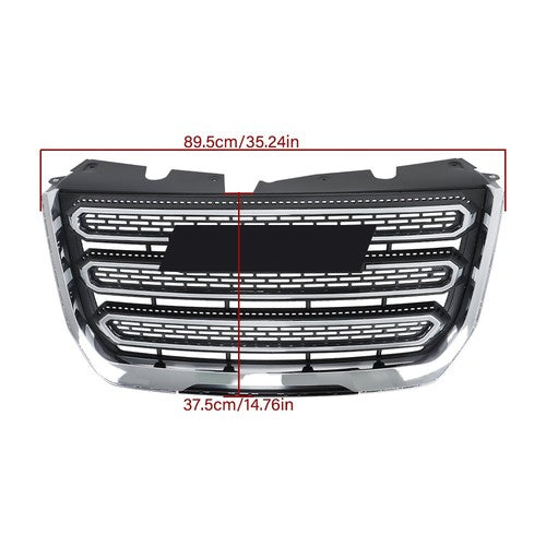 DURAFORCE New Chrome Plastic Front Upper Bumper Grille Fit For GMC Terrain SLT 2016 2017