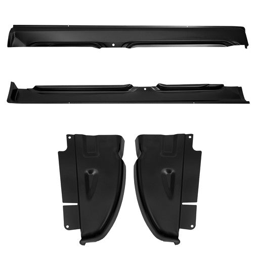 DURAFORCE For 02-08 Dodge Ram Pickup Quad Cab OE Style Rocker Panels & Cab Corners 4PCS