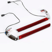 DURAFORCE Saddlebag Latch LED Light Red Cover For Harley Road Street Glide 2014-2023 2024