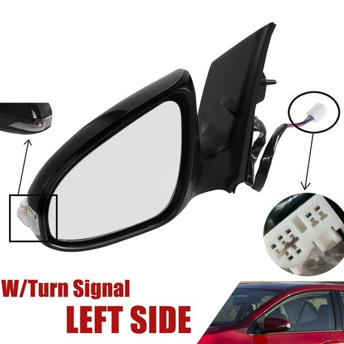 DURAFORCE Mirror Power Heated w/Turn Signal Left Driver Side For Toyota Corolla 2014-2019