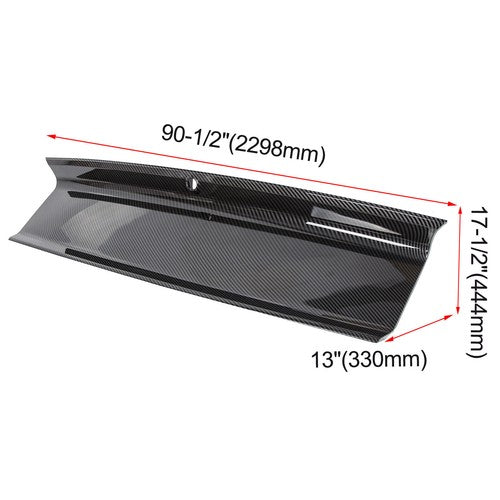 DURAFORCE For 15-23 Ford Mustang Gt Carbon Fiber Color Rear Trunk Panel Decklid Trim Cover