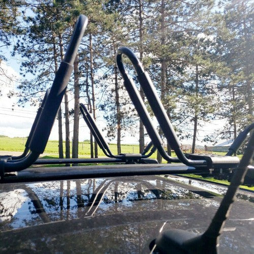 DURAFORCE Set of 4 PCS Canoe Boat Kayak Roof Rack Car SUV Truck Top Mount J-Bar Holder