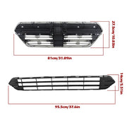 DURAFORCE Plastic Front Upper & Lower Grilles 2 Pcs Fit For Subaru Outback 2015-2017