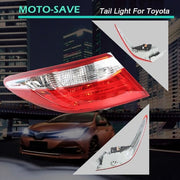 DURAFORCE For Toyota Camry Sedan 2015-2017 Tail Light Lamp Outer Replacement Left Side