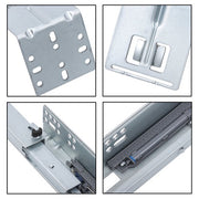 DURAFORCE 4 Pairs Undermount Drawer Slides 12 inch Undermount Soft Close Drawer Slides