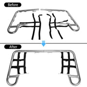 DURAFORCE Silver Nerf Bars For Honda TRX 250X 1987-88 TRX 300EX 300X 93-09 - Aluminum