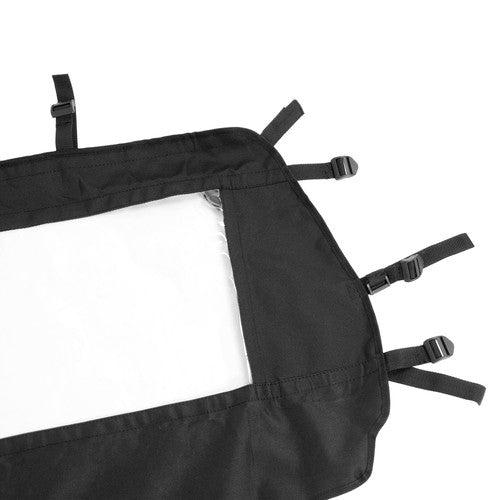 Black Soft Rear Panel Window Dust Barrier for Arctic Cat Wildcat Trail 700