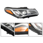 DURAFORCE For Hyundai Sonata 2015-2017 Headlight Right Side Single Halogen RH Clear Lens