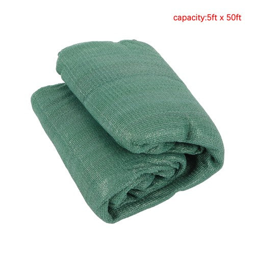 DURAFORCE Dark Green 5FT by 50FT Heavy Duty Garden Privacy Fence Barrier Net With Zip Ties