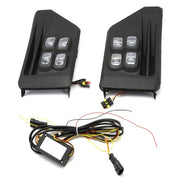 DURAFORCE LED Fog Lights For 2019 2020-2024 Toyota Rav4 Adventure/TRD 4-Eyes Bi-color Lamp