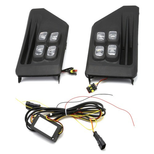 DURAFORCE LED Fog Lights For 2019 2020-2024 Toyota Rav4 Adventure/TRD 4-Eyes Bi-color Lamp