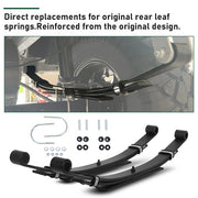 DURAFORCE Heavy Duty Rear Leaf Springs 3 Leaf Suspension For Club Car DS Golf Cart 1981-Up