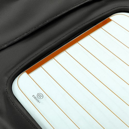 DURAFORCE Fit Toyota Mr2 Spyder 00-07 Convertible Sailcloth Soft Top & Heated Glass Black