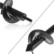 DURAFORCE Auger Drill Bit 3 in. x 7 in.Black Garden Plant Flower Bulb Rapid Planter Spiral