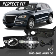 DURAFORCE LED DRL Fog Lights Bezel Cover Lamp w/Wire harness switch For 2009-2012 Audi Q5