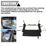 DURAFORCE Soft Rear Windshield For Polaris RZR 900/1000 Turbo 2014-2021 Back Window