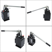 DURAFORCE Hydraulic piston hand pump with valve for double acting cylinder 2.7 CID 3 Quart