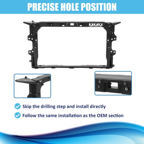 Black Front Radiator Support Core Frame For Hyundai Elantra 2019-2020 64101F3500