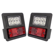 DURAFORCE 4x LED Headlight Tail Exterior Light Kit For Bobcat Skid Steer Loader Plastic