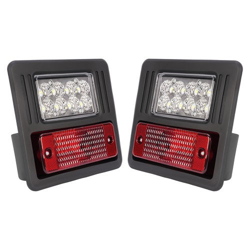 DURAFORCE 4x LED Headlight Tail Exterior Light Kit For Bobcat Skid Steer Loader Plastic