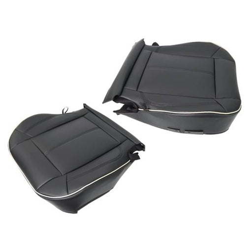DURAFORCE Driver&passenger Bottom Seat Cover Fit For Hummer H3 2006-2010 Black Leather