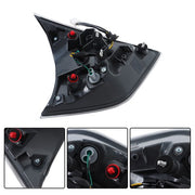 DURAFORCE Right Tail Light Fit For Nissan Rogue 2014-2016 Lamp RH LED Clear&Red Lens Rear