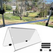 DURAFORCE Clear Folding Windshield For 1995-2003 Yamaha G14 G16 G19 Golf Cart Part PC