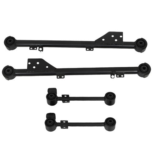 DURAFORCE 4PCS Black Rear Upper&Lower Trailing Control Arm Set For Infiniti QX4 1997-2003