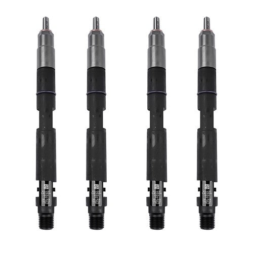 DURAFORCE 4Pcs Common Rail Diesel Fuel Injectors Black Fits JCB T4 Excavator 444 Engine