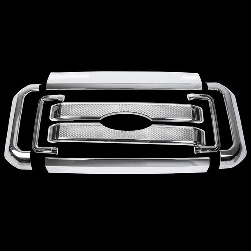 For 2011 2016 Ford F250 F350 Super Duty Chrome Grille Grill Full Overlay Cover
