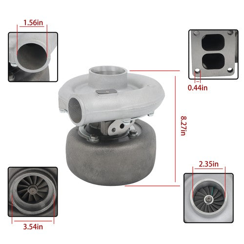 DURAFORCE Turbocharger For International Agricultural Tractor 5488 3LM-466 7.6L New