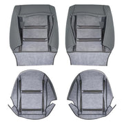 DURAFORCE Leather FIT For Toyota Land Cruiser 1990-97 Driver & Passenger Seat Cover Gray