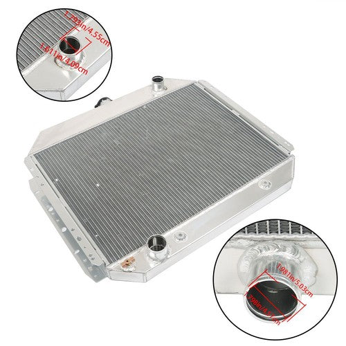 DURAFORCE 3 Row Aluminum Radiator Fit For Ford 78-79 Bronco 1970-1979 F-100/F-250/F-350 V8