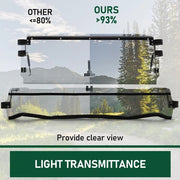 DURAFORCE Scratch Resistant Clear Flip Windshield For Kawasaki Teryx 800 /4 /S 2016+/2021+