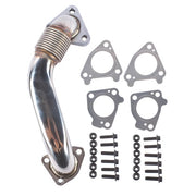 DURAFORCE Passenger Side Up Pipe w/ Gasket Bolts for Chevy Silverado GMC Sierra 2001-2004