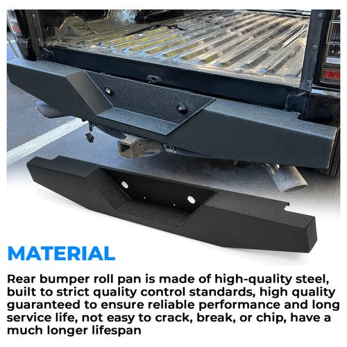 1993-2011 Ford Ranger Pickup Rear Step Bumper Powder Coated Heavy Duty Steel