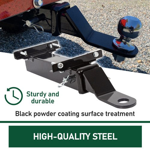 DURAFORCE Golf Cart Trailer Hitch 2″ Receiver for Club Car EZGO Yamaha Backseat Foot Rest