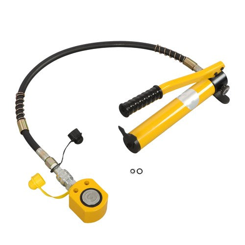 DURAFORCE Manual Hydraulic 20T Low Profile Hydraulic Jack Porta Power Kit + CP-180