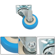 DURAFORCE 36 Pack Caster Swivel Plate On Blue Polyurethane Wheels 2" Size Wheels No Brake