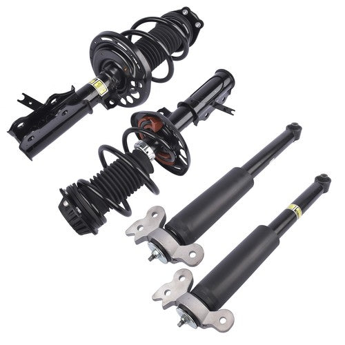 DURAFORCE 2 Front Strut & Spring Assys + 2 Rear Shock Absorbers For Chevy Malibu 2016-2023