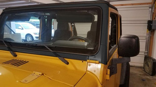 Black Front Windshield Frame for 2003-2006 Jeep Wrangler TJ 55395014AB