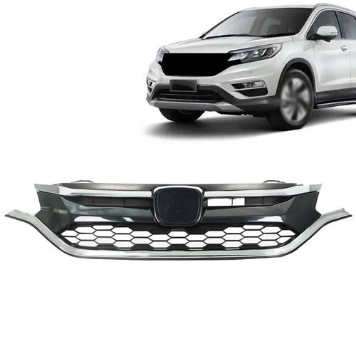DURAFORCE Front Bumper Cover Upper Trim + Lower Grille Replacement For Honda CRV 2015 2016