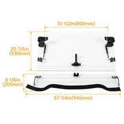DURAFORCE 2-IN-1 Full Flip Up Split Windshield For 2014-18 Polaris RZR XP 1000 /S4 RZR 900