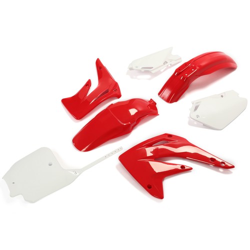 DURAFORCE Restyled Plastic Kit Red/White Bodywork Fairing For Honda CR85R/CR85RB 2003-2007