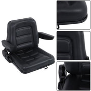 DURAFORCE Foldable With Sliding Rail W/Armrests Seat For Universal Tractors Forklifts