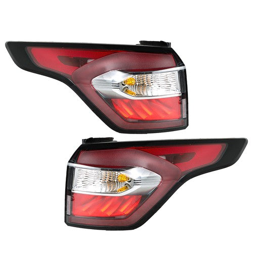 DURAFORCE 2pcs Left+Right Red Rear Tail Lights Brake Lamp For 2017-2019 Ford Escape Kuga