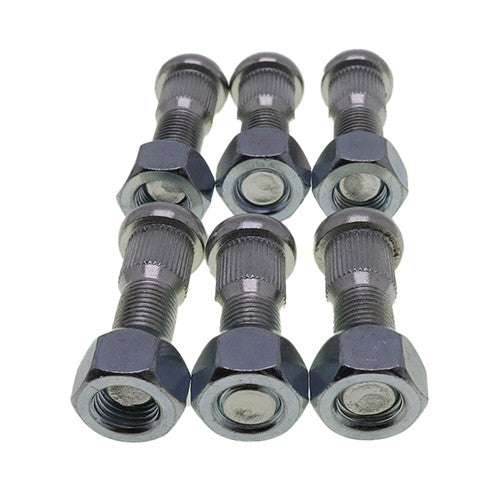 DURAFORCE 6X Rear Wheel Stud + Nut Set for Toyota Forklift 7-8FD/FD20~30 43812-23320-71